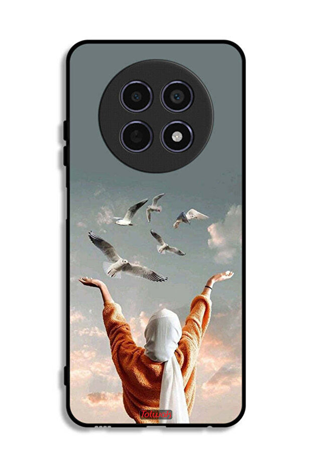 غطاء حماية لهاتف Realme 12 5G بطبعة طيور تحلق