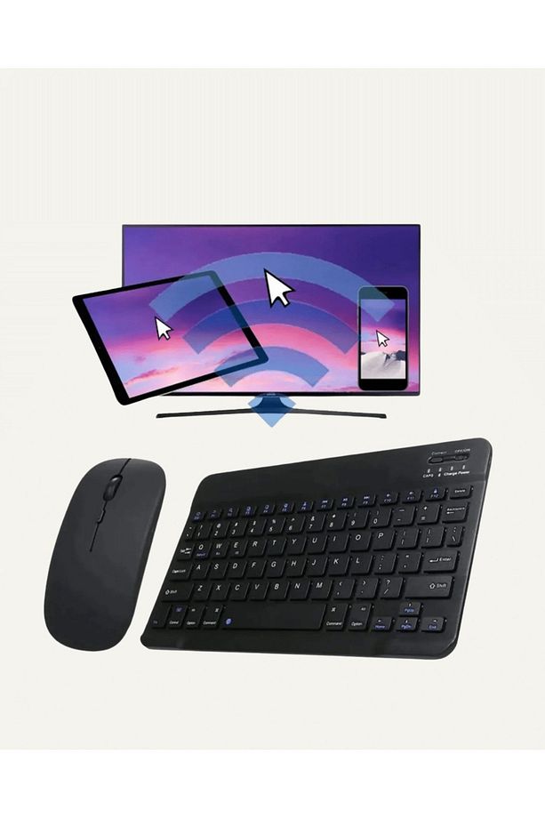 Şık ve Sessiz Tasarımlı Işıklı Klavye Mouse Seti – Şarjlı, Wireless - 5