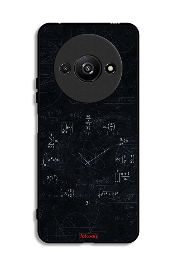 Xiaomi Redmi A3 4G Protective Case Cover Maths Clock