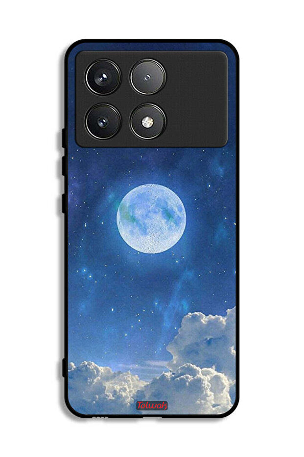 Xiaomi Poco F6 Pro Protective Case Cover Moon Clouds