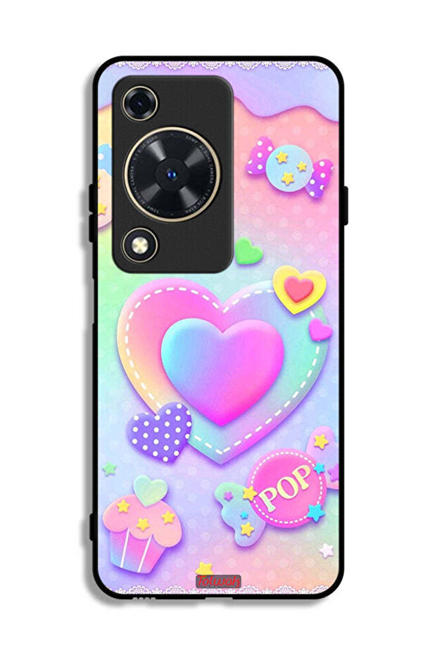 Huawei Enjoy 70 Protective Case Cover Pop Hearts Art