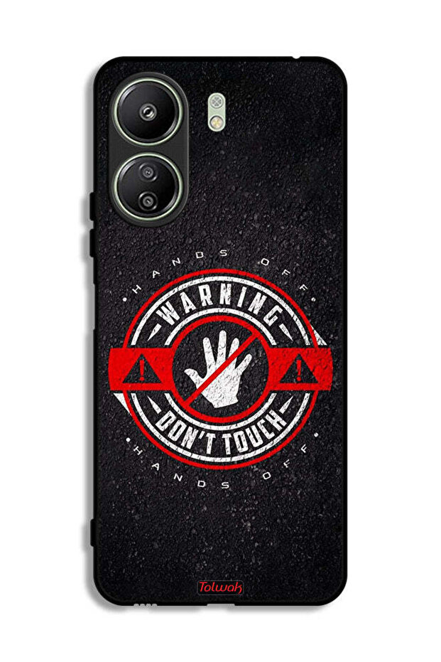 Xiaomi Redmi 13C Protective Case Cover Warning Do Not Touch