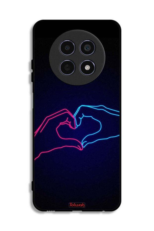 غطاء حماية لهاتف Realme 12 5G بتصميم يد مؤثرة تصنع القلب