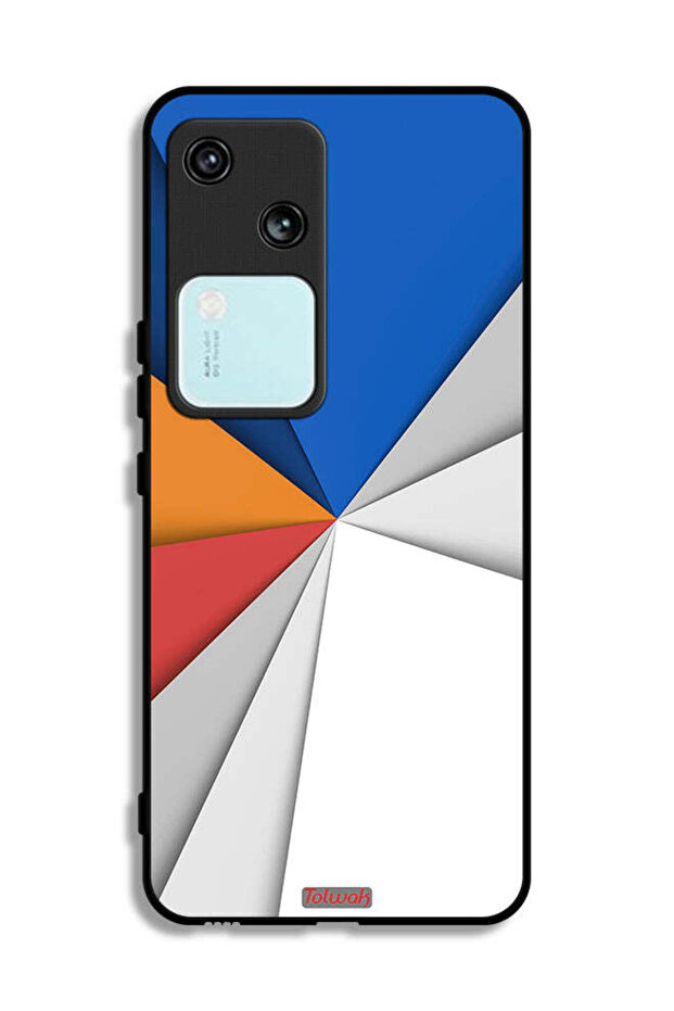 غطاء حماية لهاتف Vivo V30 5G مصنوع من مادة مطابقة للفن التجريدي