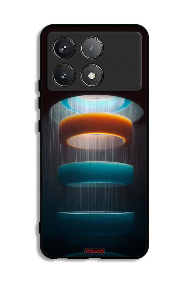 Xiaomi Poco F6 Pro Protective Case Cover Rings Art Pattern
