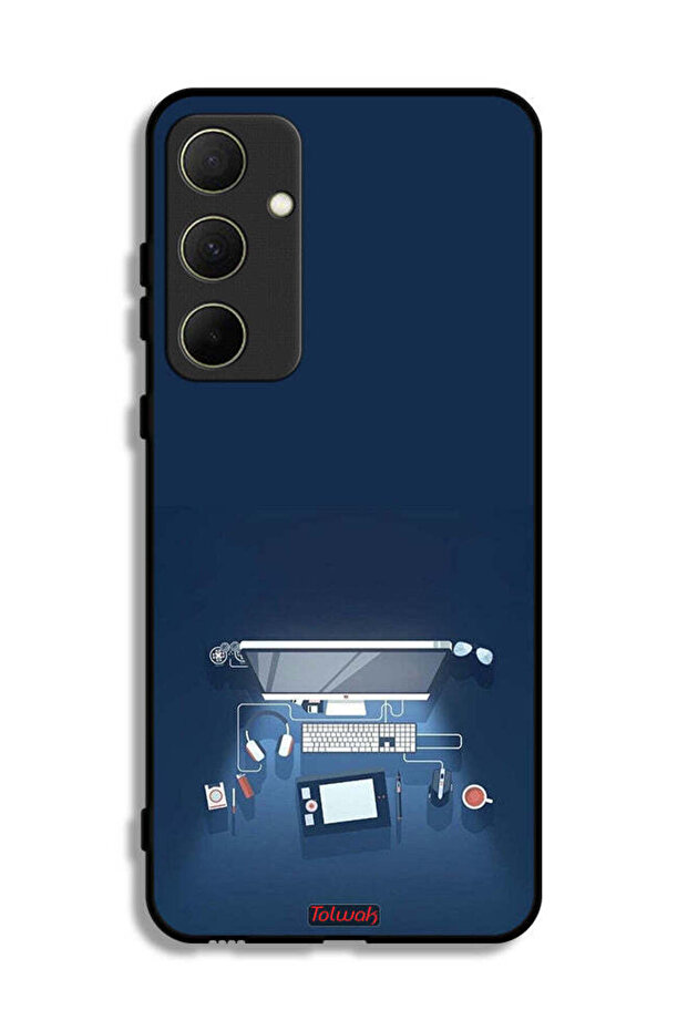 Samsung Galaxy A35 5G Protective Case Cover Computer Desk Art