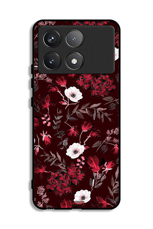Xiaomi Poco F6 Pro Protective Case Cover Small Flowers And Tropical Leaves