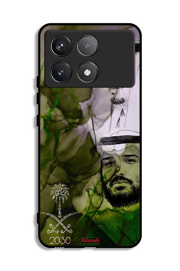 Xiaomi Poco F6 Pro Protective Case Cover King Salman And Crown Prince Muhammad Art Poster