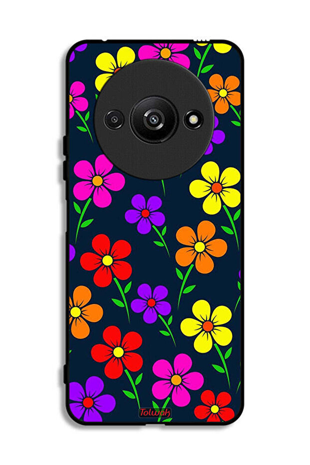 Xiaomi Redmi A3 4G Protective Case Cover Colorful Flowers