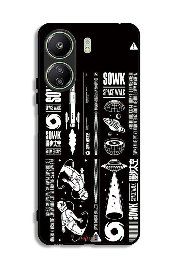 Xiaomi Redmi 13C Protective Case Cover Sowk Space Walk Sticker