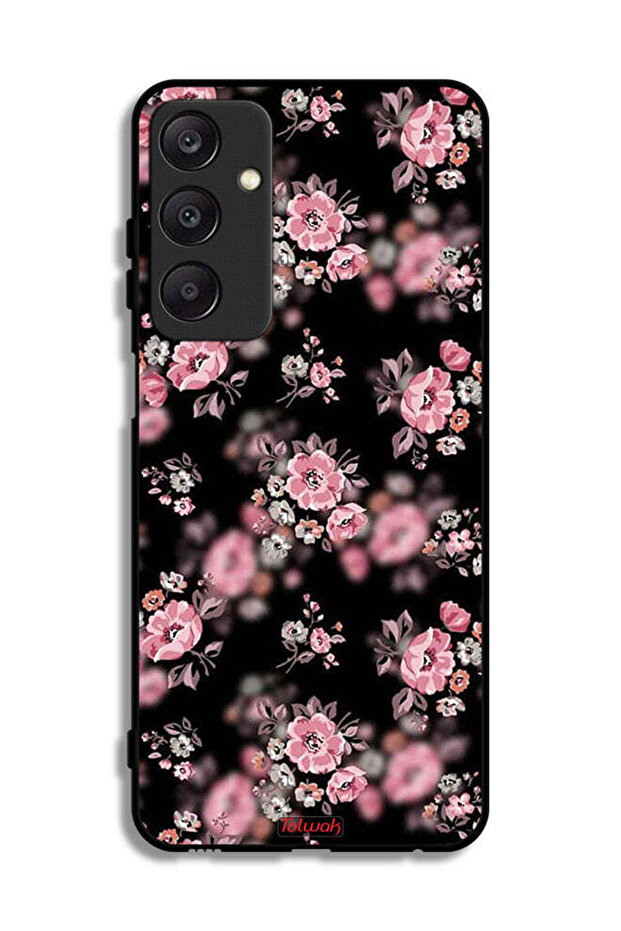 Samsung Galaxy A25 5G Protective Case Cover Portrait Flowers Pattern