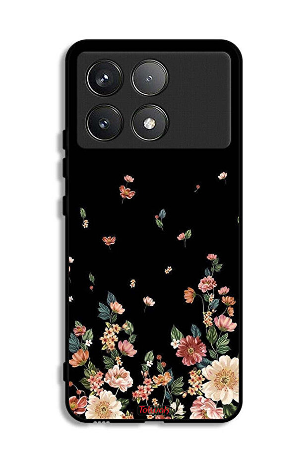 Xiaomi Poco F6 Pro Protective Case Cover Small Flowers In Bottom