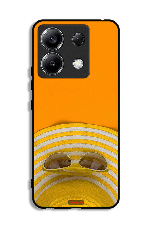غطاء حماية لهاتف Xiaomi Poco X6 5G مع قبعة ونظارات