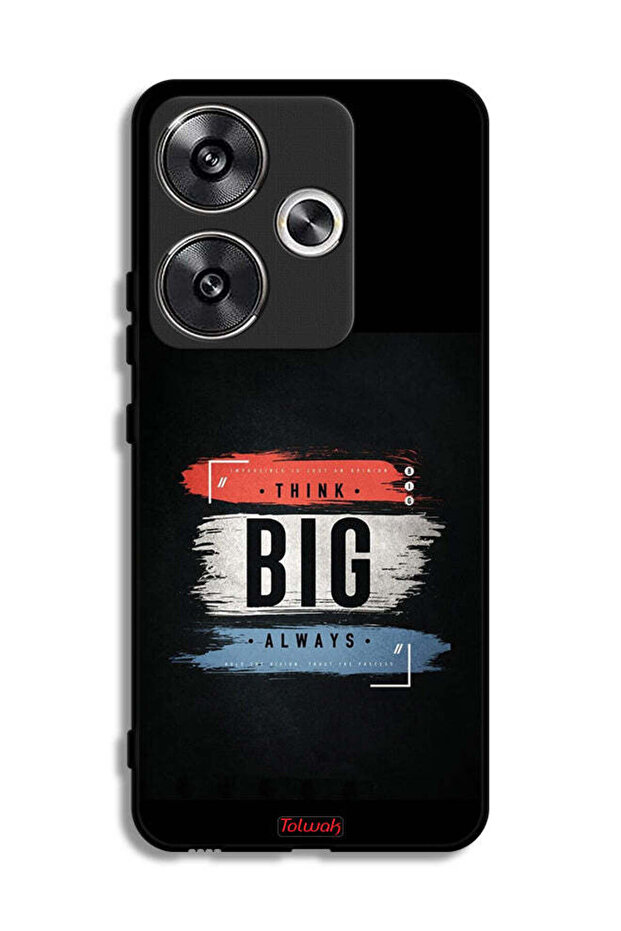 غطاء حماية لهاتف Xiaomi Poco F6 5G - فكر دائمًا بشكل كبير