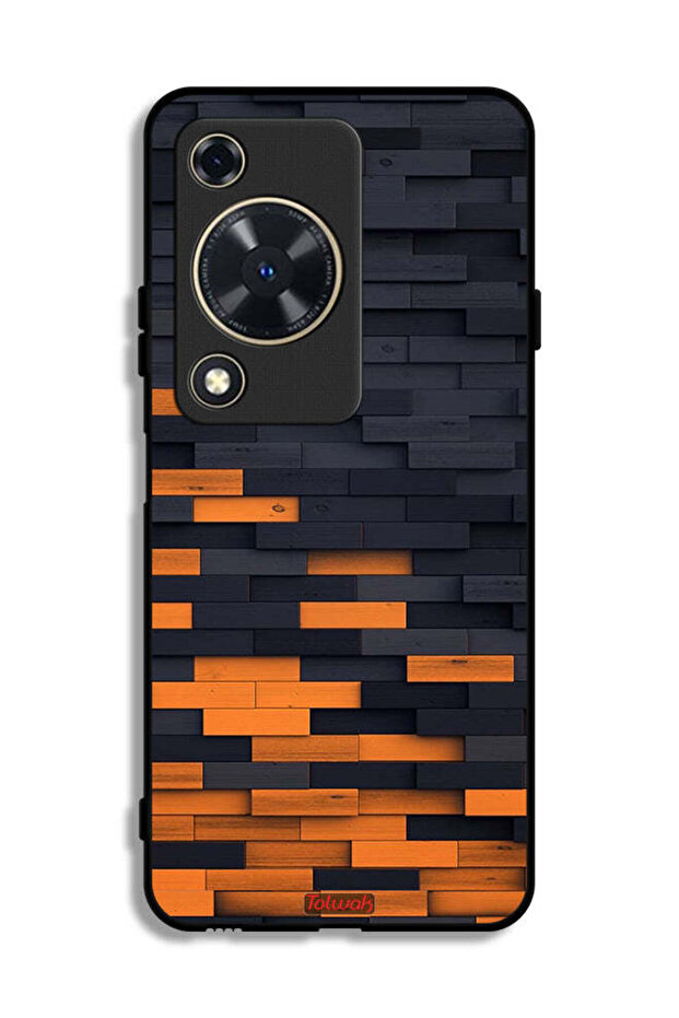 Huawei nova Y72 Protective Case Cover Wooden Wall