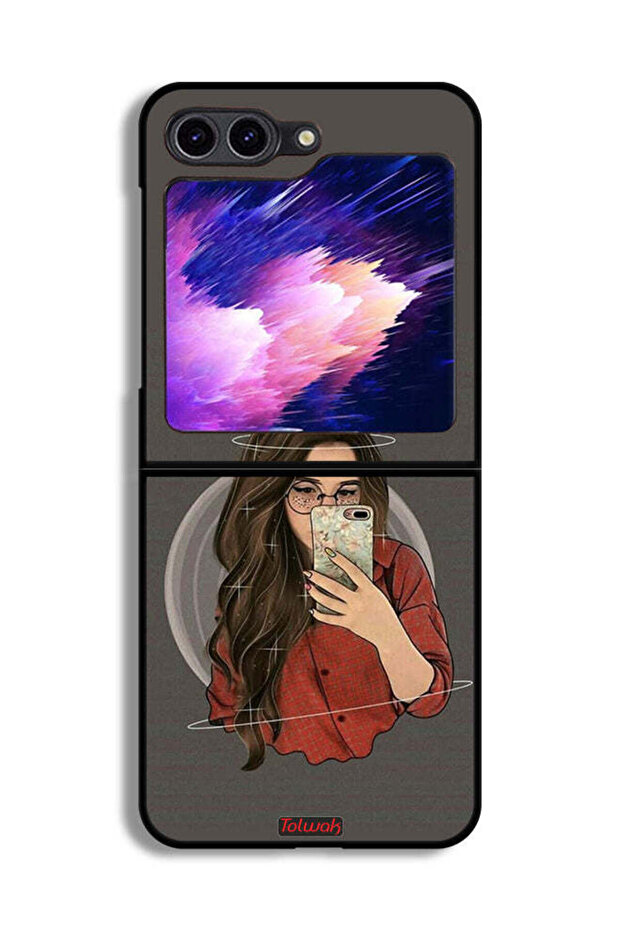 غطاء حماية لهاتف Samsung Galaxy Z Flip6 لالتقاط صورة سيلفي