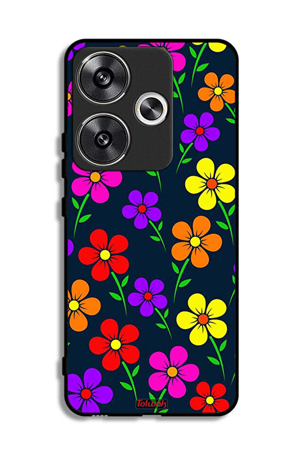 Xiaomi Poco F6 5G Protective Case Cover Colorful Flowers