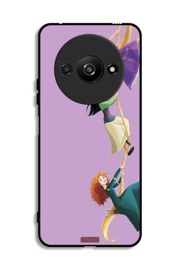 Xiaomi Redmi A3 4G Protective Case Cover Girls Climbing Art