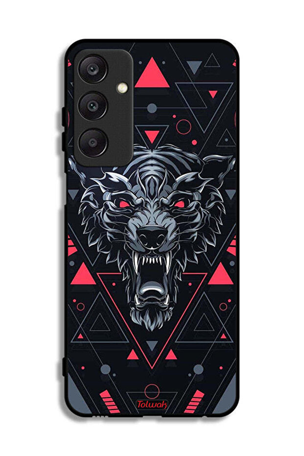 Samsung Galaxy A25 5G Protective Case Cover Scrolling Wolf