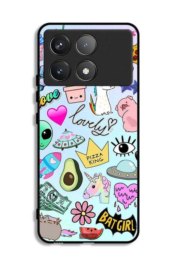 Xiaomi Poco F6 Pro Protective Case Cover Lovely Stickers