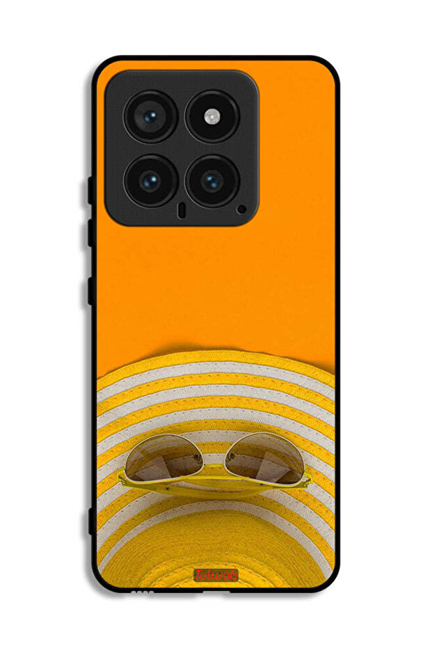 غطاء حماية واقٍ لهاتف Xiaomi 14 مع قبعة ونظارات