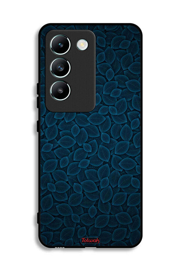 Vivo V30 Lite 4G Protective Case Cover Digital Art Leaves Pattern