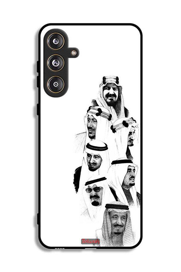 Samsung Galaxy M55 5G Protective Case Cover Saudi Kings Art B_W