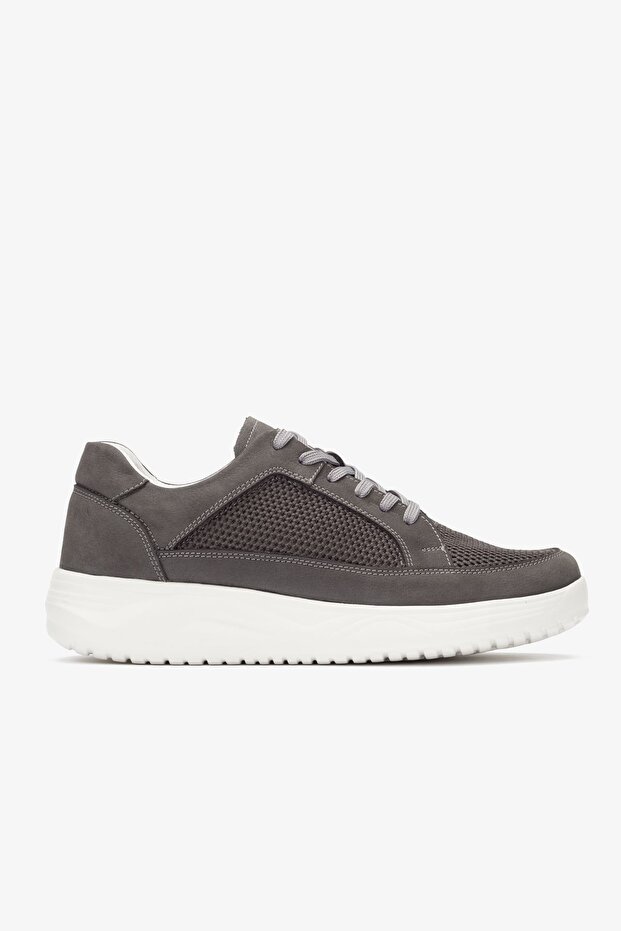 Genuine Leather-Trikot Men's Daily Walking Shoes - 2401 Nt-Grey Kk064