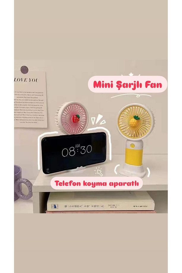 Taşınabilir Fan Soğutucu Mini Vantilatör Klima Güçlü Serinletici Şarjlı Masa Üstü Sessiz Standlı - 3