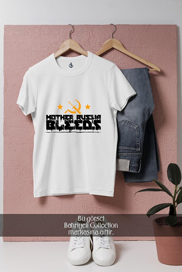 Oversize Mother Russia Bleeds Design Unisex T-Shirt