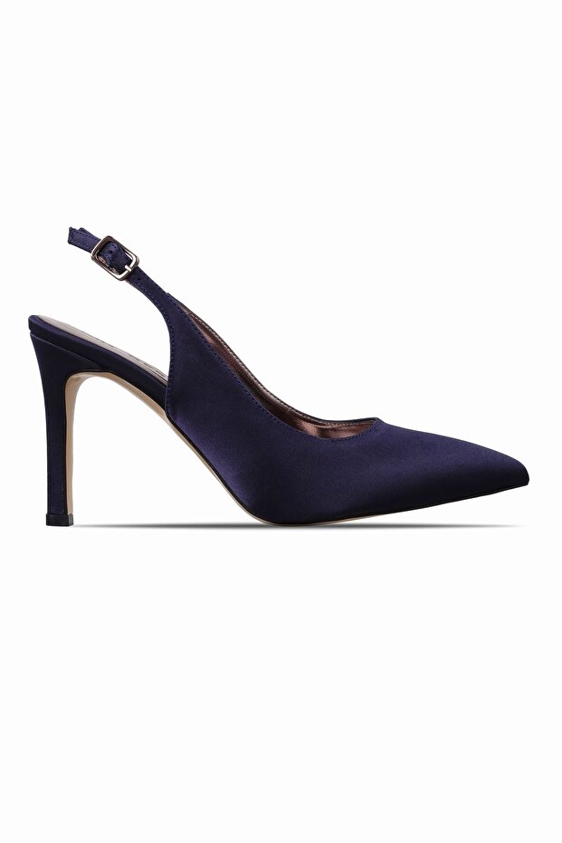 Leny Women's Open Back Pointed Toe Heeled Shoes 4075