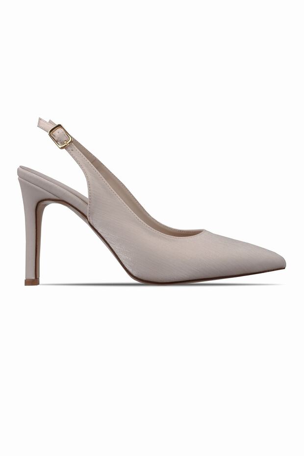 Leny Women's Open Back Pointed Toe Heeled Shoes 4075