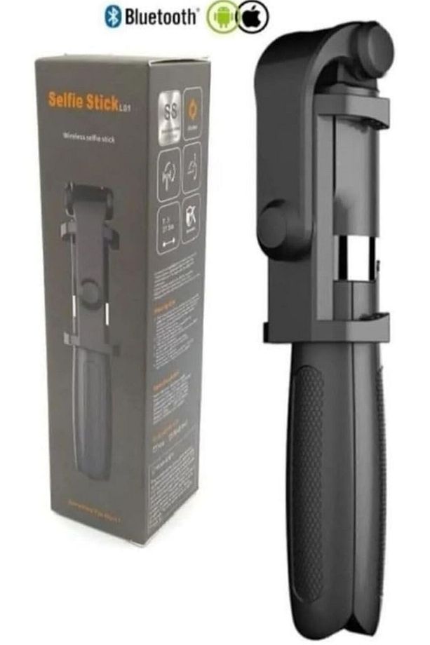 iPhone 11 Uyumlu Selfie Stick L01 Bluetooth cubugu Tripod,monopod - 2