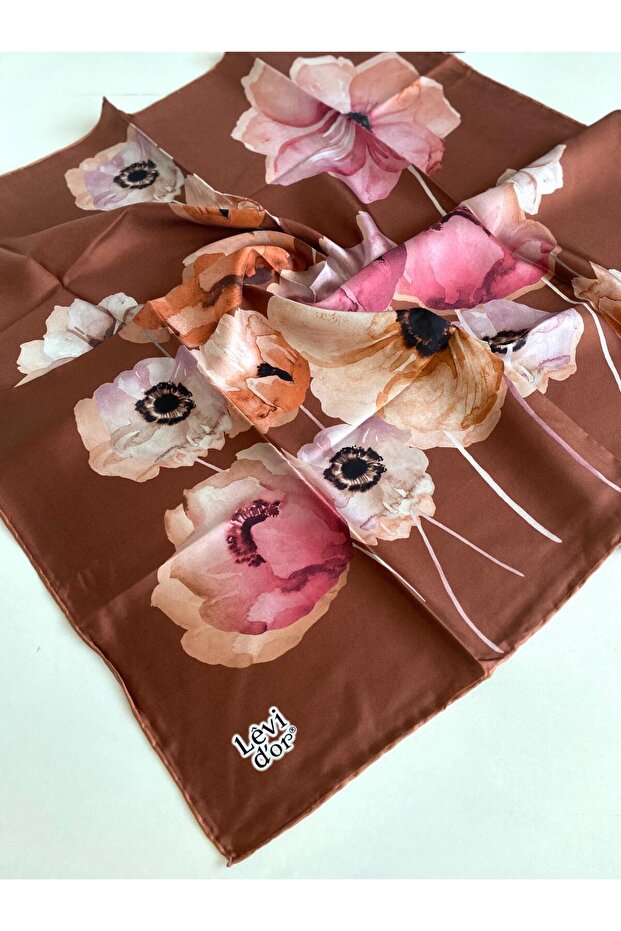 Tivil Pure Silk Scarf 48985 Onion Peel Mixed Pattern