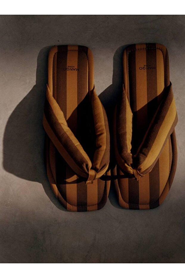 Dokuma çizgili terlik - 2