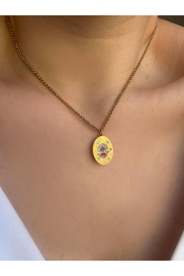 Çelik Pearl Kolye - 2