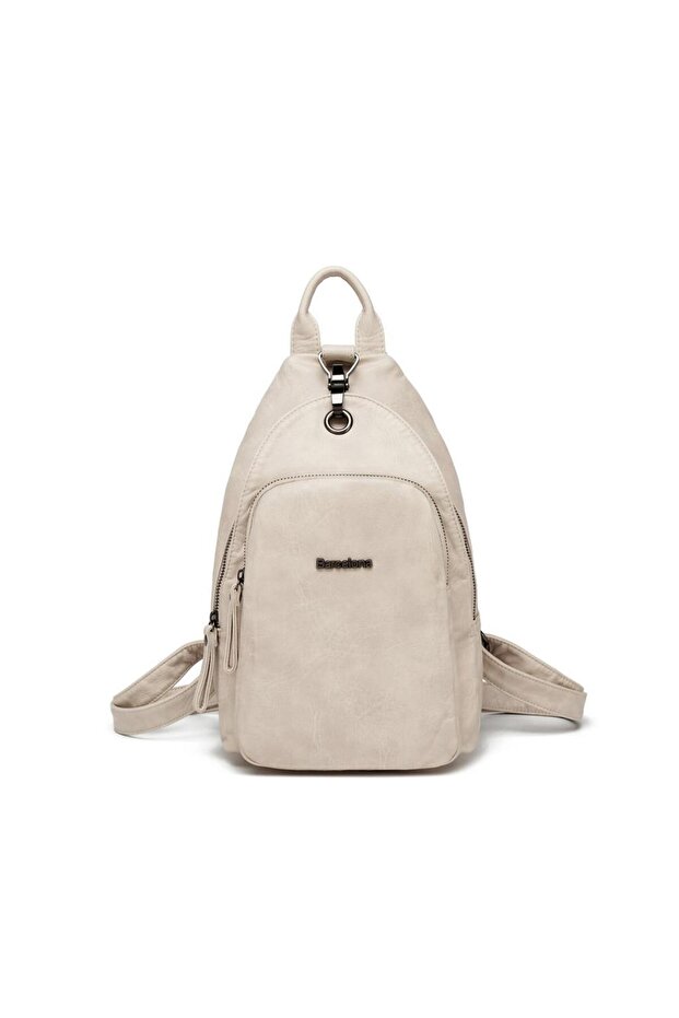 Medium Wash Leather Women's Backpack 21-K Barcelona 1639