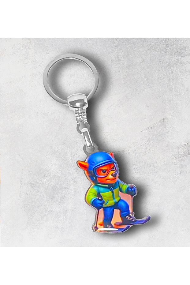 سلسلة مفاتيح بتصميم ثعلب الكاياك - 2