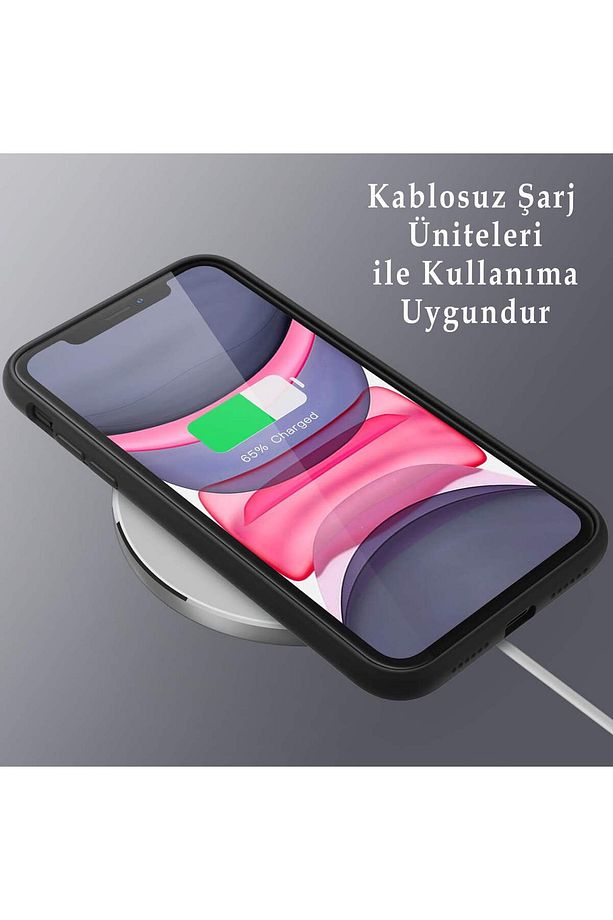 Huawei Mate 20 Lite ile Uyumlu Sevimli Panda (0214d) Tasarımlı Siyah Lansman Kılıf - 9