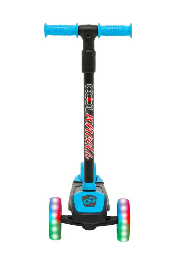 MAVİ Led Işıklı 3 Tekerlekli Yükseklik Ayarlı Twist Scooter - 2