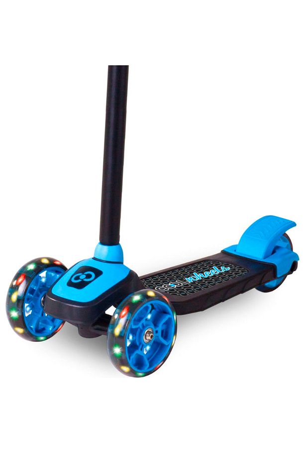 MAVİ Led Işıklı 3 Tekerlekli Yükseklik Ayarlı Twist Scooter - 4