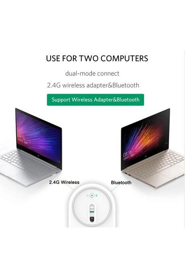 Kablosuz Mouse Fare Taşınabilir Çift Modlu 4000dpı Ayarlanabilir Bluetooth Mouse - 3