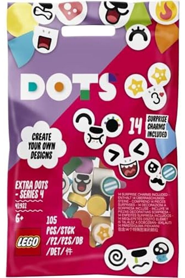 LEGO DOTS Extra DOTS – Series 4 41931 DIY Craft Decorations Kit (105 Pieces) - 2
