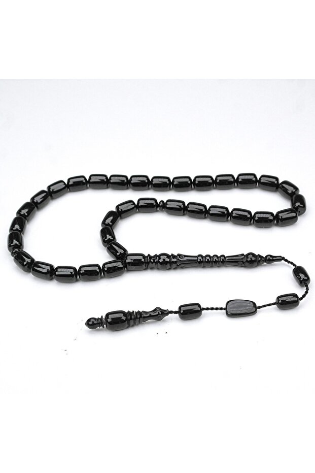 Leaf Motif Ring Nakkaş Carved Imameli Rosary