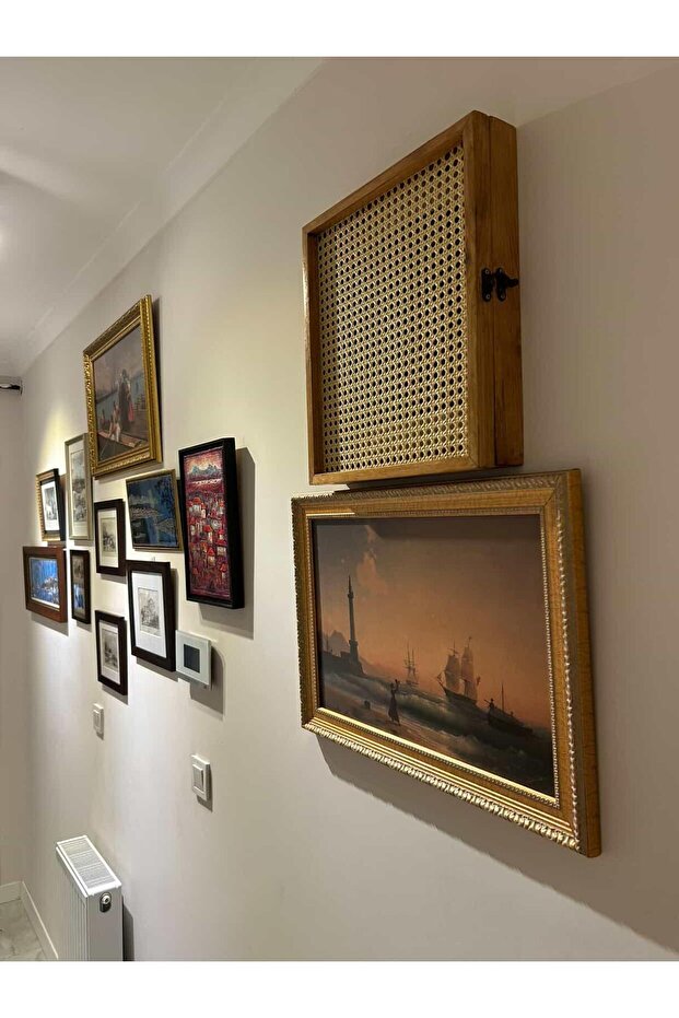 Ahşap Sigorta Gizleme Kutusu Modem Gizleme Kutusu Çam Ağacından Hazeranlı - 2