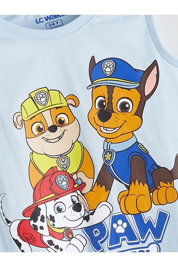 LCW Kids Paw Patrol Baskılı Erkek Çocuk Şortlu Pijama Takım - 3