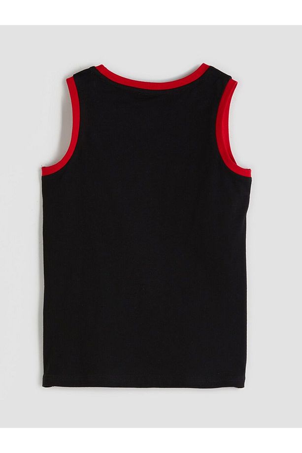 LCW Kids Bisiklet Yaka Beşiktaş Baskılı Erkek Çocuk Şortlu Pijama Takımı - 5