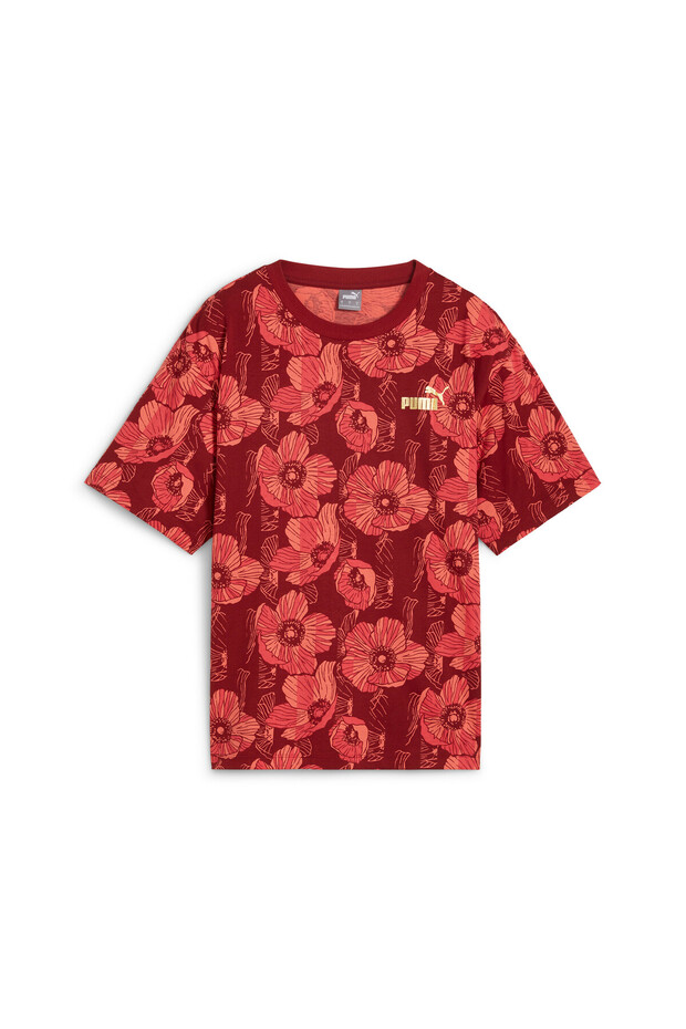 Womens ESS+ CLASS ACT Graphic T-shirt - Red