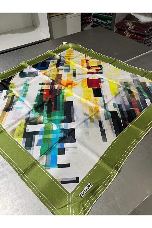 %100 İpek Tivil Eşarp - 3