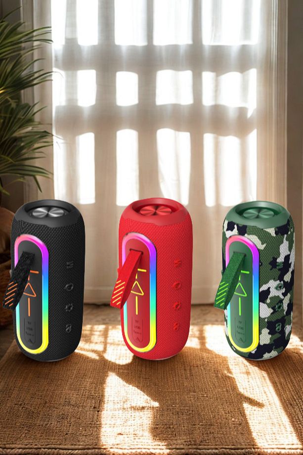 FLIP6 RGB Led Işıklı Dayanıklı Ses Bombası Usb Sd Aux Fm Radyo Kablosuz Bluetooth Hoparlör - 6